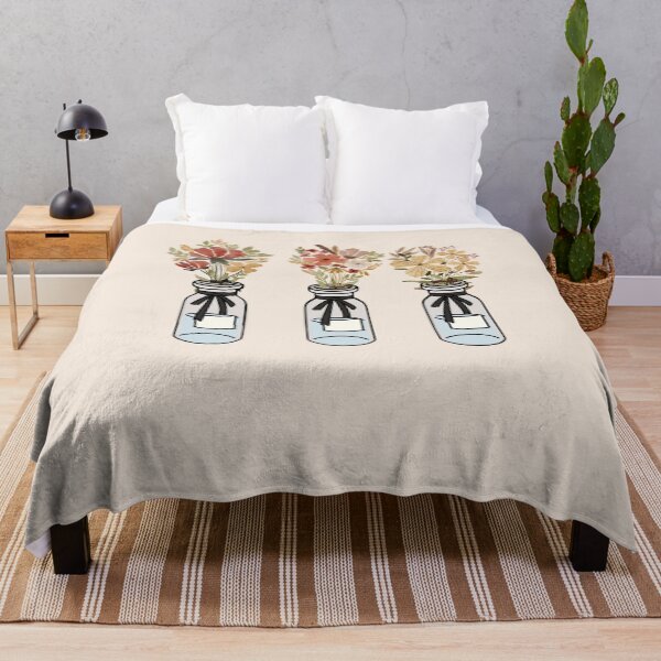 Artikelvorschau, Ästhetischer Aquarell-Blumen-Einmachglas-Aufkleber im botanischen Cottagecore-Stil entworfen und verkauft von Akira Design Store.
