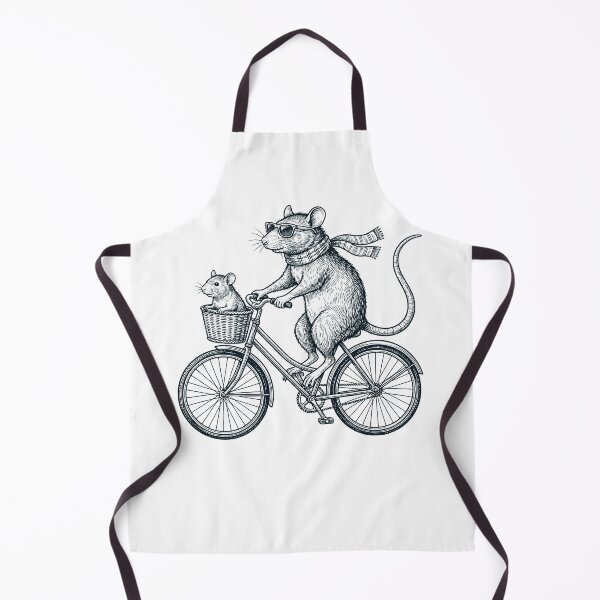 Item preview, Vintage Rat Riding Bike Bicycle Cycling Animal Lover designed and sold by DoodleTortle.