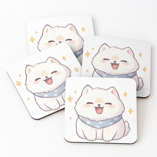 Item preview, Cute Samoyed Puppy with Sparkling happy designed and sold by EternalWz.
