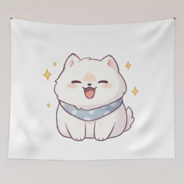 Item preview, Cute Samoyed Puppy with Sparkling happy designed and sold by EternalWz.