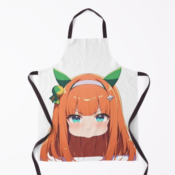 Item preview, Silence Suzuka Uma Musume Pretty Derby Orange Hair Chibi Pout designed and sold by 108Recordings.