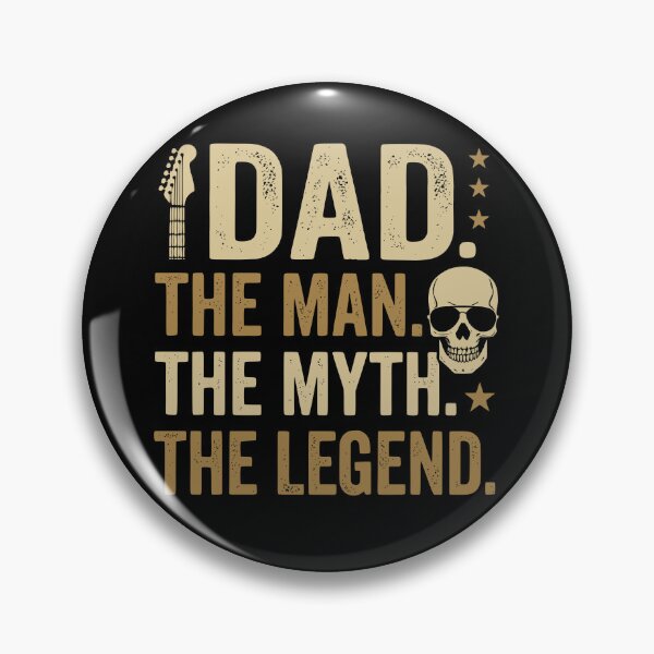 Item preview, Vintage Dad The Man Myth Legend Rocker Guitar designed and sold by Imaginationbeyond.