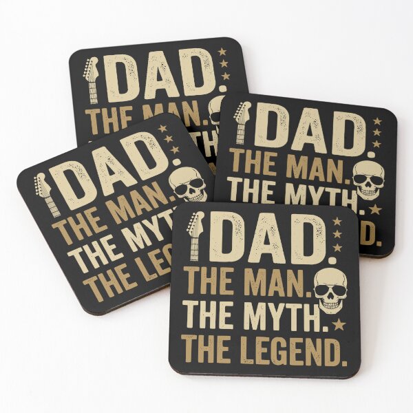 Item preview, Vintage Dad The Man Myth Legend Rocker Guitar designed and sold by Imaginationbeyond.