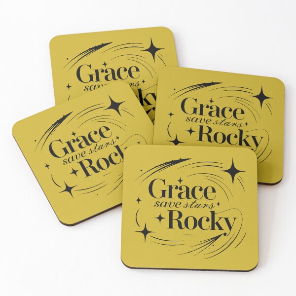 Item preview, Grace Rocky Save Stars – Retro Celestial Typography  | Vintage Cosmic Quote Design designed and sold by artworkathome.