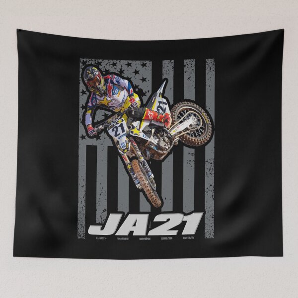 Item preview, Motocross Rider JA21 USA Flag Jump designed and sold by FroggyBaBoy.