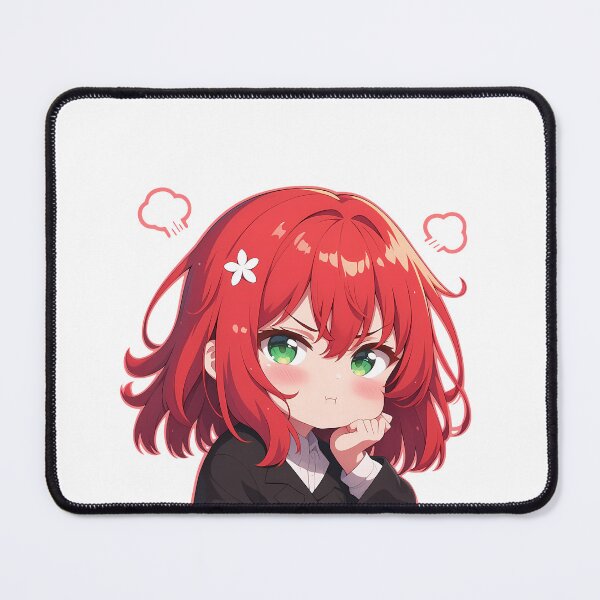 Item preview, Chise Hatori The Ancient Magus Bride Chibi Angry Pout Green Eyes designed and sold by 108Recordings.