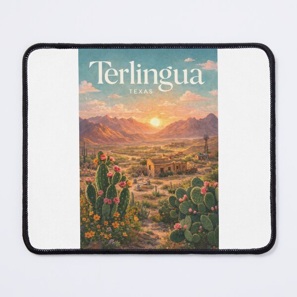 Item preview, Terlingua Big Bend Texas Chihuahuan Desert Landscape designed and sold by Places On Earth.
