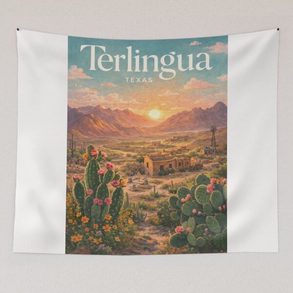 Item preview, Terlingua Big Bend Texas Chihuahuan Desert Landscape designed and sold by Places On Earth.
