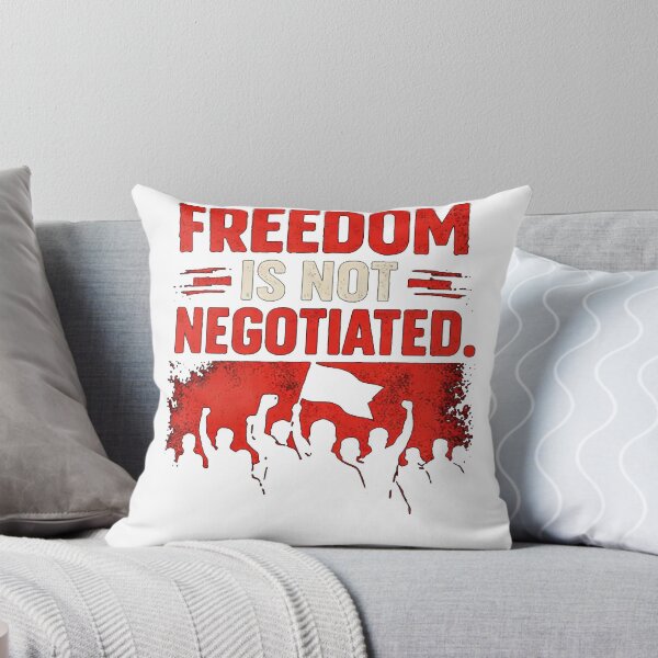 Item preview, Freedom Is Not Negotiated Shirt – Protest Resistance Graphic Tee, Activist Streetwear designed and sold by BiafraUplift.