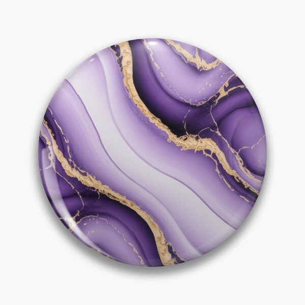 Item preview, Purple Marble Gold Vein Abstract | Luxury Lavender Agate Texture designed and sold by MysticPurpleHue.