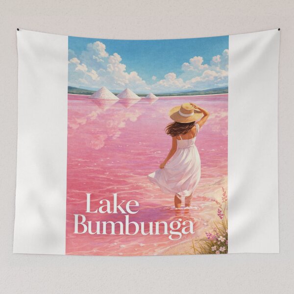 Item preview, Lake Bumbunga South Australia Pink Lake Lochiel Yorke Peninsula designed and sold by Places On Earth.