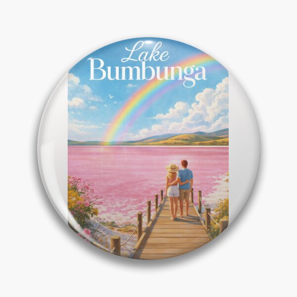 Item preview, Lake Bumbunga Rainbow Reflection South Australia Lochiel Scenic Salt Lake designed and sold by Places On Earth.