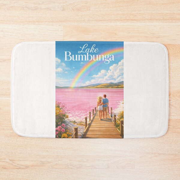 Item preview, Lake Bumbunga Rainbow Reflection South Australia Lochiel Scenic Salt Lake designed and sold by Places On Earth.