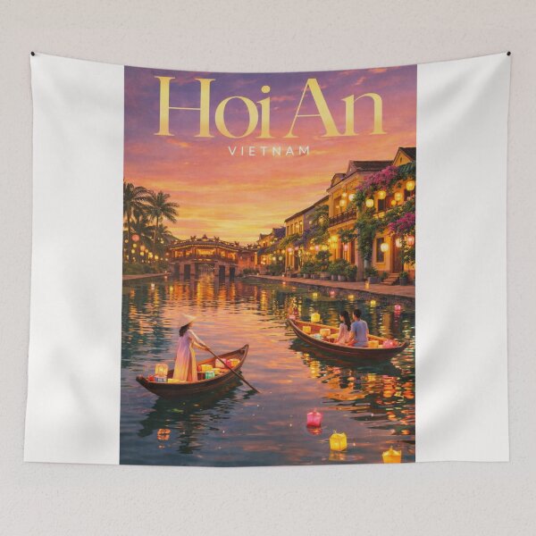 Item preview, Hoi An Ancient Town Thu Bon River Lantern Festival Quang Nam Vietnam designed and sold by Places On Earth.