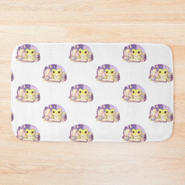 Item preview, Cute Frog Studying at Night with Coffee | Cute Study Frog Sticker designed and sold by AidaAviles.