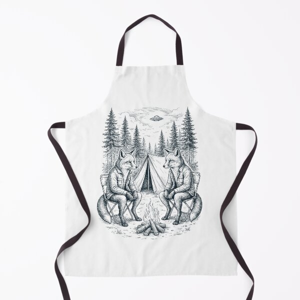Item preview, Vintage Fox Camping UFO Animal Lover designed and sold by TerryConnells.