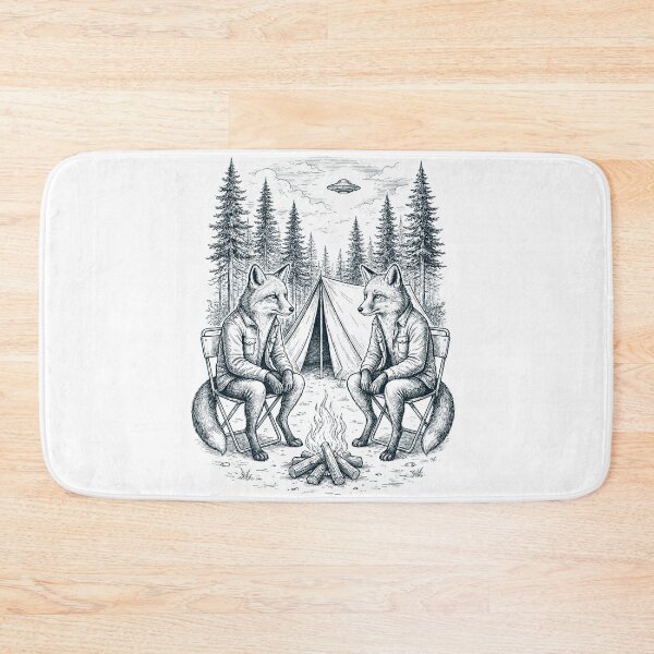 Item preview, Vintage Fox Camping UFO Animal Lover designed and sold by TerryConnells.