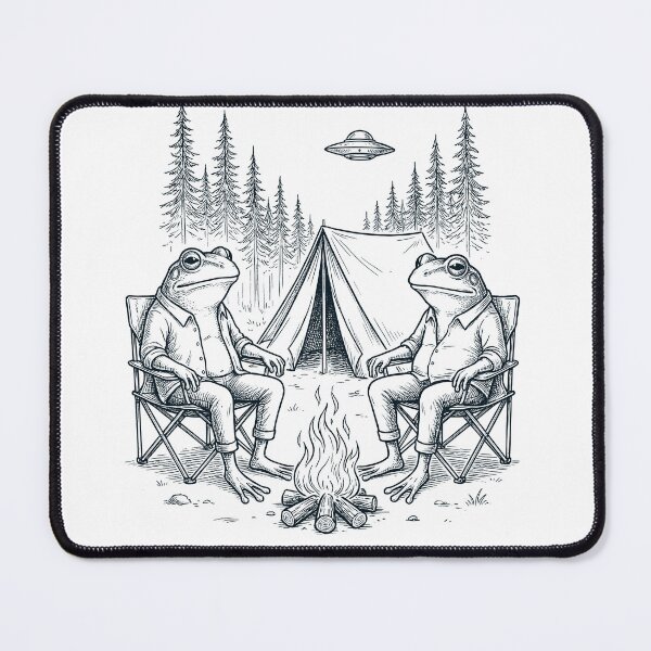 Item preview, Vintage Frog Camping UFO Animal Lover designed and sold by TerryConnells.