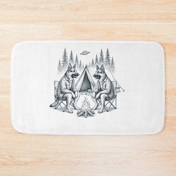 Item preview, Vintage German Shepherd Camping UFO Dog Mom Dad Lover designed and sold by TerryConnells.
