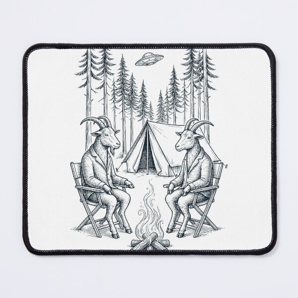 Item preview, Vintage Goat Camping UFO Animal Lover designed and sold by TerryConnells.