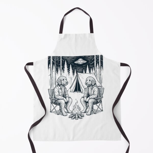 Item preview, Vintage Goldendoodle Camping UFO Dog Mom Dad Lover designed and sold by TerryConnells.