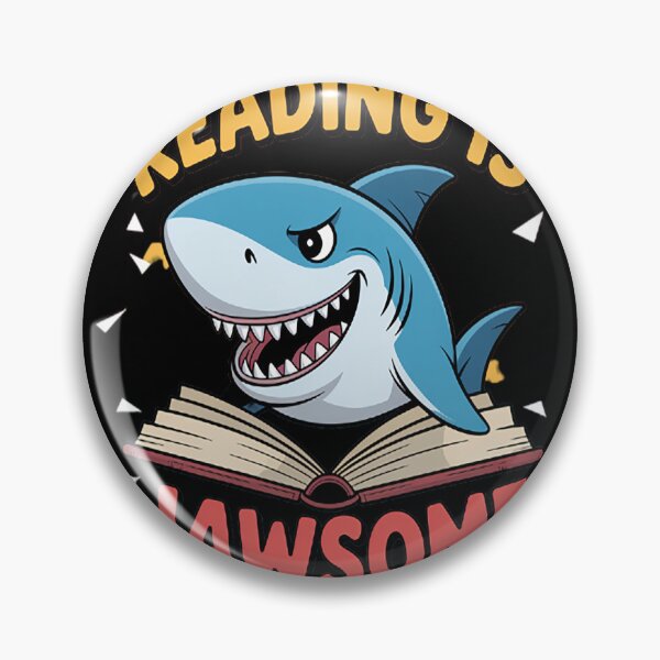 Item preview, Reading Is Jawsome Shark Book Boy Nerdy designed and sold by brinbotty.