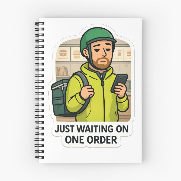 Item preview, Just Waiting On an Order Delivery Driver Meme designed and sold by ElliebobDrops.