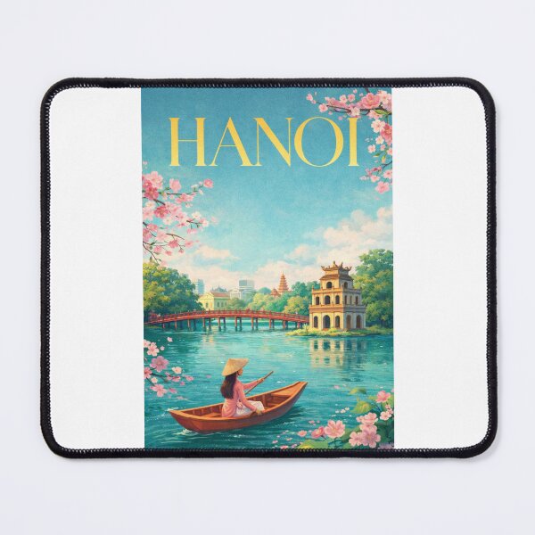 Item preview, Hanoi Hoan Kiem Lake Ngoc Son Temple Old Quarter Vietnam designed and sold by Places On Earth.