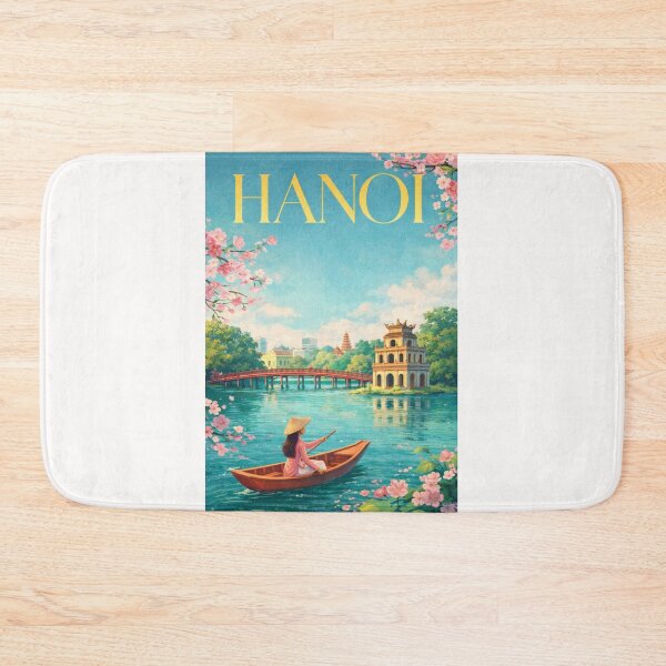 Item preview, Hanoi Hoan Kiem Lake Ngoc Son Temple Old Quarter Vietnam designed and sold by Places On Earth.