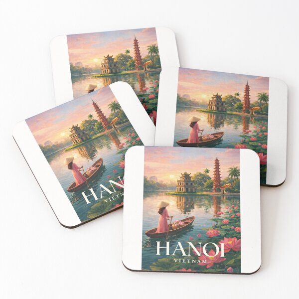 Item preview, Hanoi Hoan Kiem Lake Pagoda Old Quarter Vietnam Cultural Landmark designed and sold by Places On Earth.