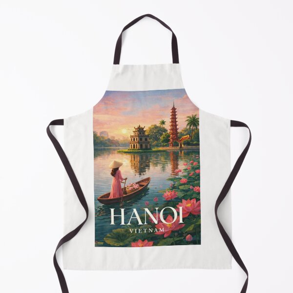 Item preview, Hanoi Hoan Kiem Lake Pagoda Old Quarter Vietnam Cultural Landmark designed and sold by Places On Earth.