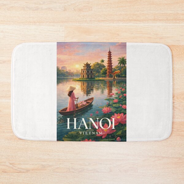 Item preview, Hanoi Hoan Kiem Lake Pagoda Old Quarter Vietnam Cultural Landmark designed and sold by Places On Earth.
