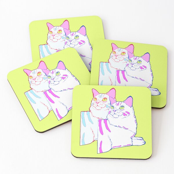 Item preview, two cats designed and sold by crestfallenmermaid.