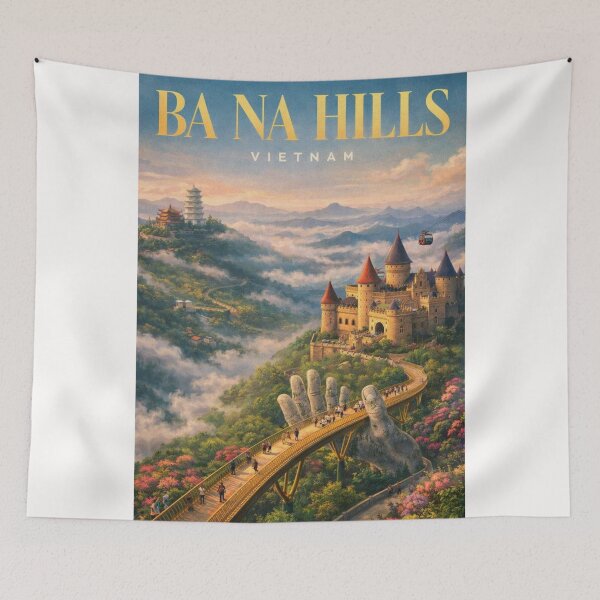 Item preview, Ba Na Hills Golden Bridge and Sun World Complex in Da Nang Vietnam designed and sold by Places On Earth.
