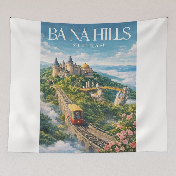 Item preview, Ba Na Hills Castle and Cable Railway in Da Nang Vietnam designed and sold by Places On Earth.