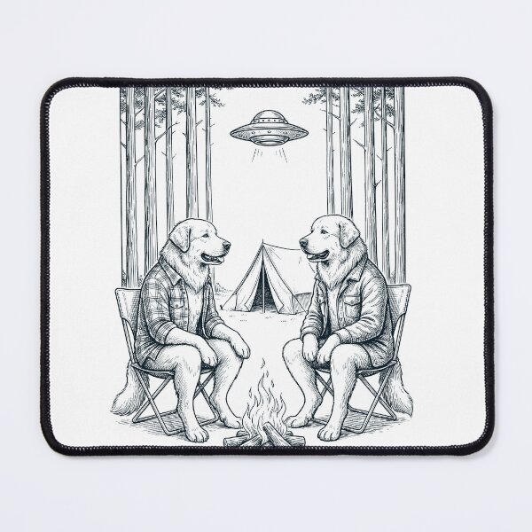 Item preview, Vintage Great Pyrenees Camping UFO Dog Mom Dad Lover designed and sold by TerryConnells.