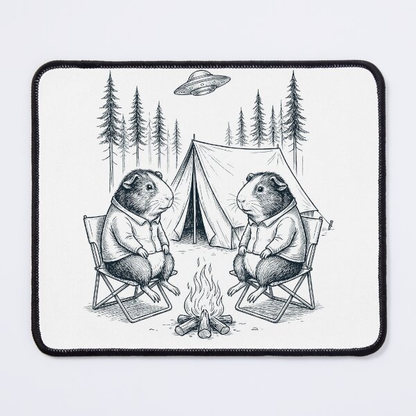 Item preview, Vintage Guinea Pig Camping UFO Animal Lover designed and sold by TerryConnells.