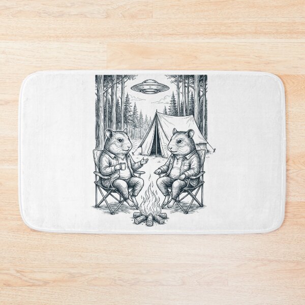 Item preview, Vintage Hamster Camping UFO Animal Lover designed and sold by TerryConnells.