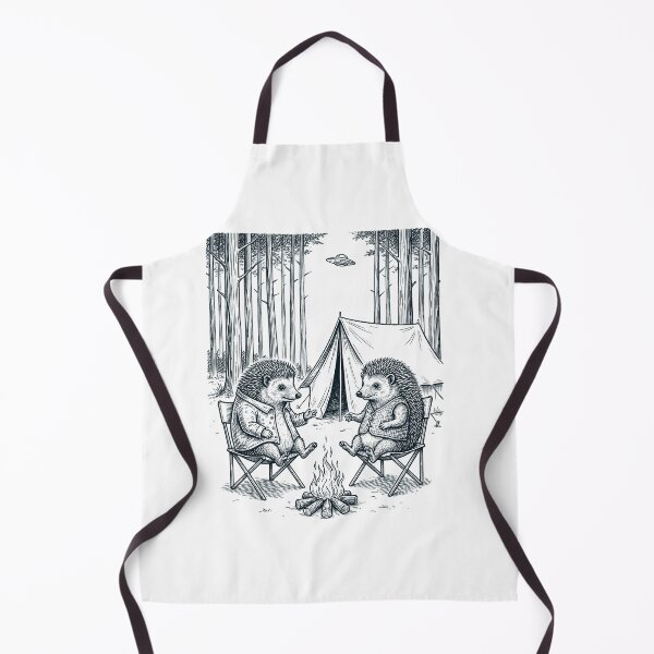Item preview, Vintage Hedgehog Camping UFO Animal Lover designed and sold by TerryConnells.