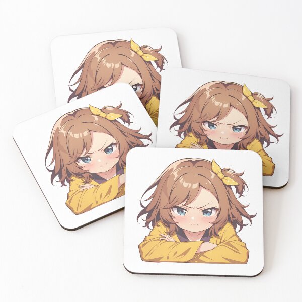 Item preview, Hikigaya Komachi Oregairu Angry Chibi Yellow Bow Blush designed and sold by 108Recordings.