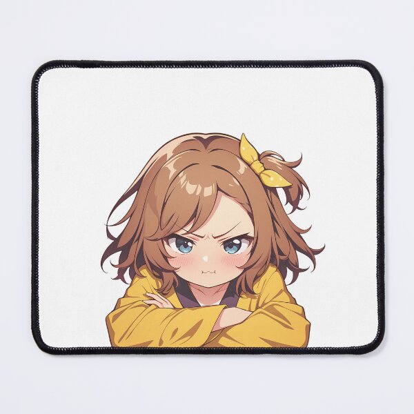 Item preview, Hikigaya Komachi Oregairu Angry Chibi Yellow Bow Blush designed and sold by 108Recordings.