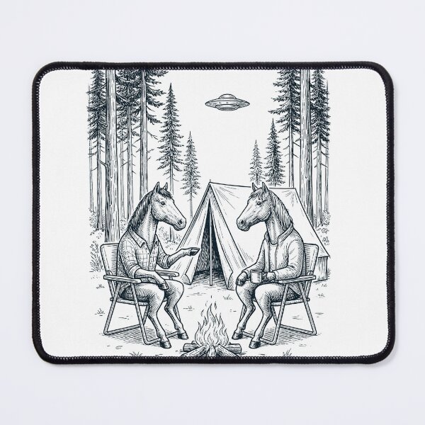 Item preview, Vintage Horse Camping UFO Animal Lover designed and sold by TerryConnells.
