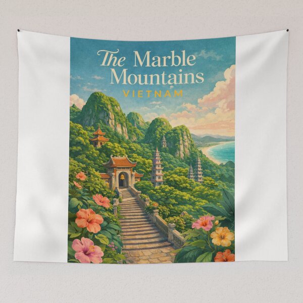 Item preview, Marble Mountains Pagodas and Coastal Views in Da Nang Vietnam designed and sold by Places On Earth.