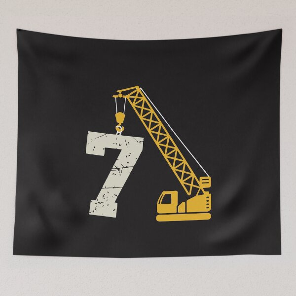 Item preview, Fun Six Seven Funny Meme 6 to 7 Birthday Construction Theme Boys Kids designed and sold by kiralynstration.