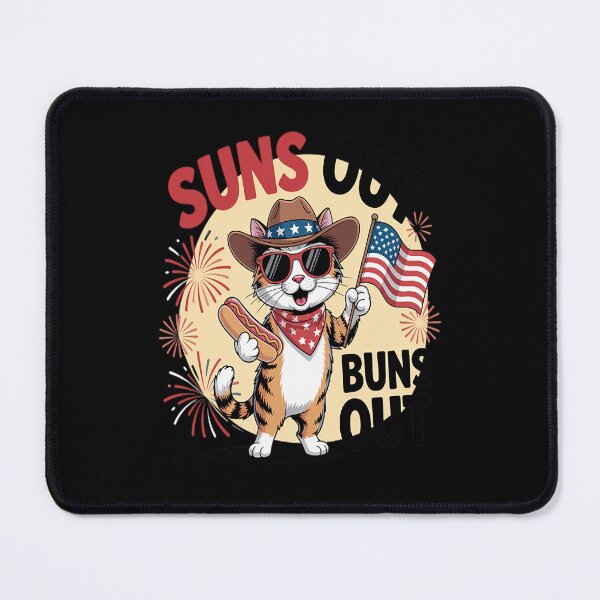 Item preview, American Bobtail Hotdog Fireworks US Flag Suns Out Buns Out designed and sold by gandebro.