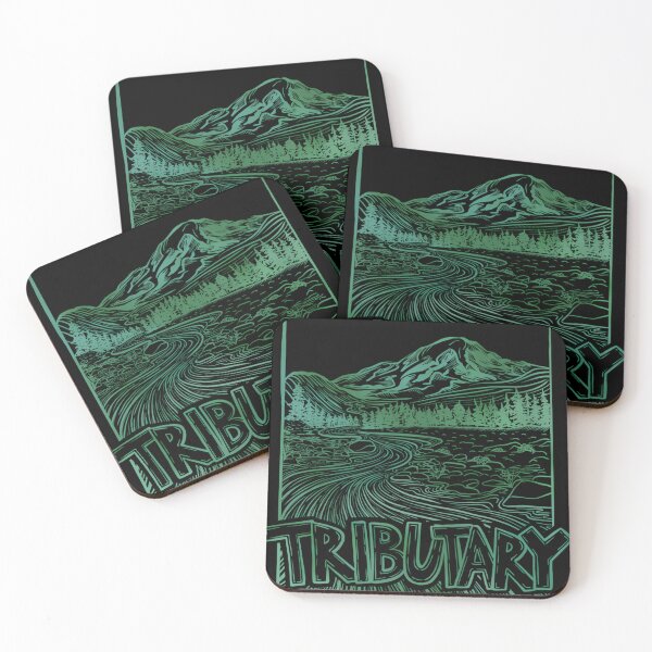 Item preview, Tributary - Evergreen designed and sold by WandaRob.
