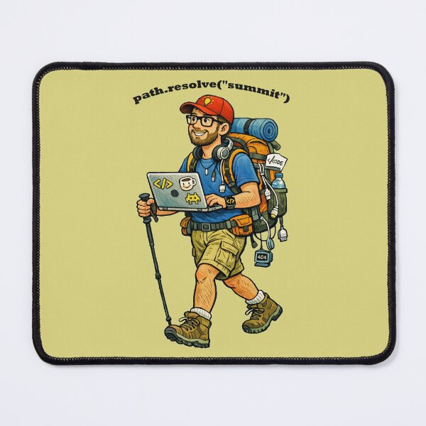 Item preview, Software Engineer Going Hiking with a Computer and a Backpack URM designed and sold by urmaddad.
