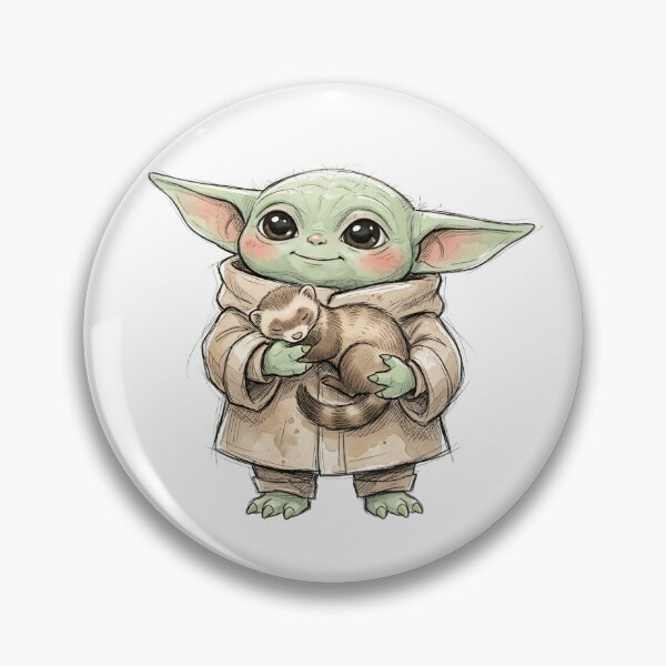 Artikelvorschau, BABY YODA MIT FRETTCHEN entworfen und verkauft von LIS AND MELIVERSO.