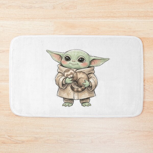 Item preview, BABY YODA WITH FERRET designed and sold by LIS AND MELIVERSO.