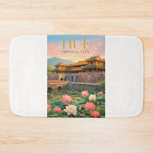 Item preview, Hue Imperial Citadel and Lotus Ponds along Perfume River Vietnam designed and sold by Places On Earth.